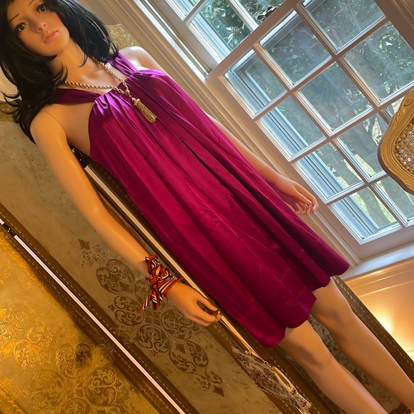 100% silk “Banana Republic “ vintage dress in SIZE M. - Picture 6 of 16